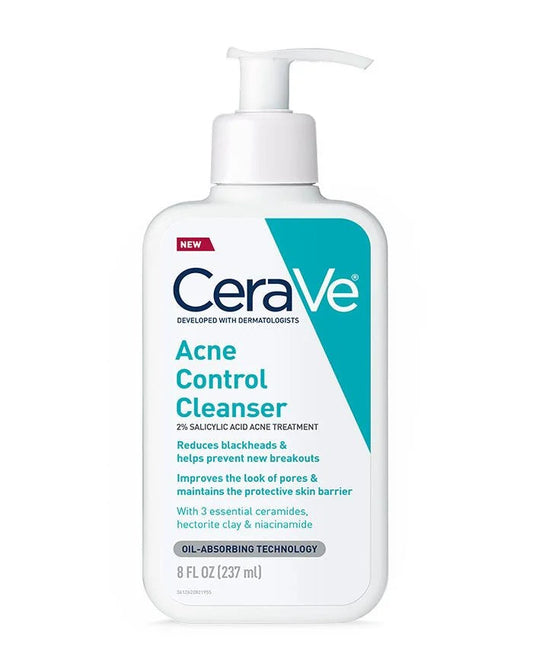 CeraVe Acne Control Cleanser 2% Salicylic Acid Acne Treatment